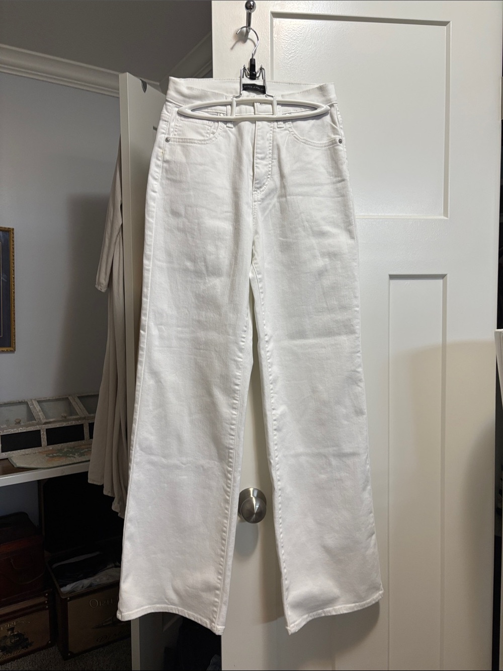 Silver Jeans Women's White Wide-Leg Jeans